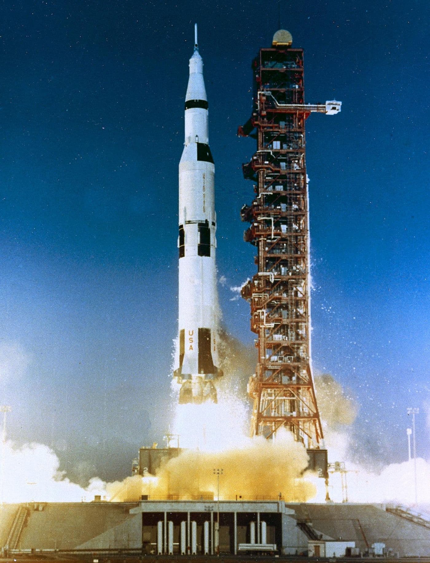 Launch of a Saturn V rocket (NASA).