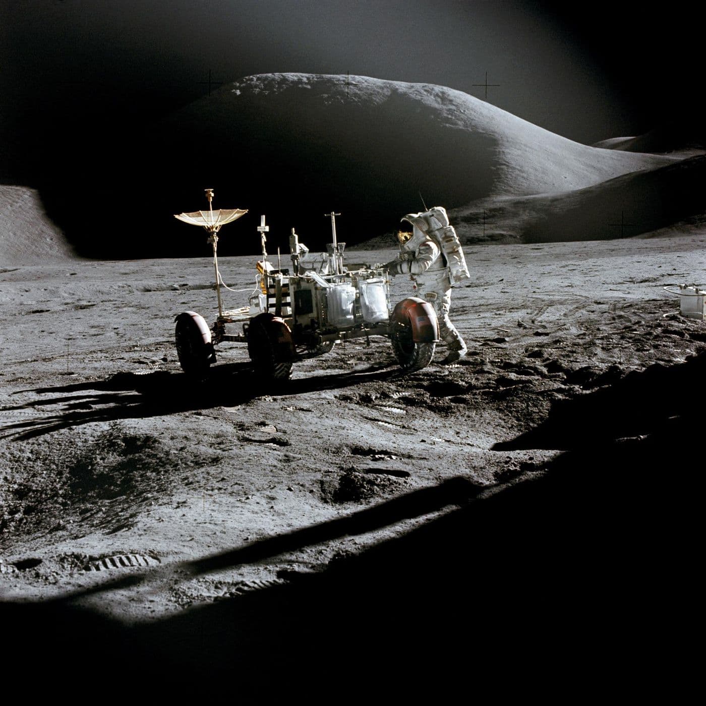 Lunární vozidlo u Apeninských hor, Apollo 15.
