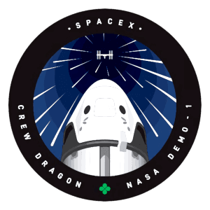 Official Crew Dragon Demo-1 mission patch