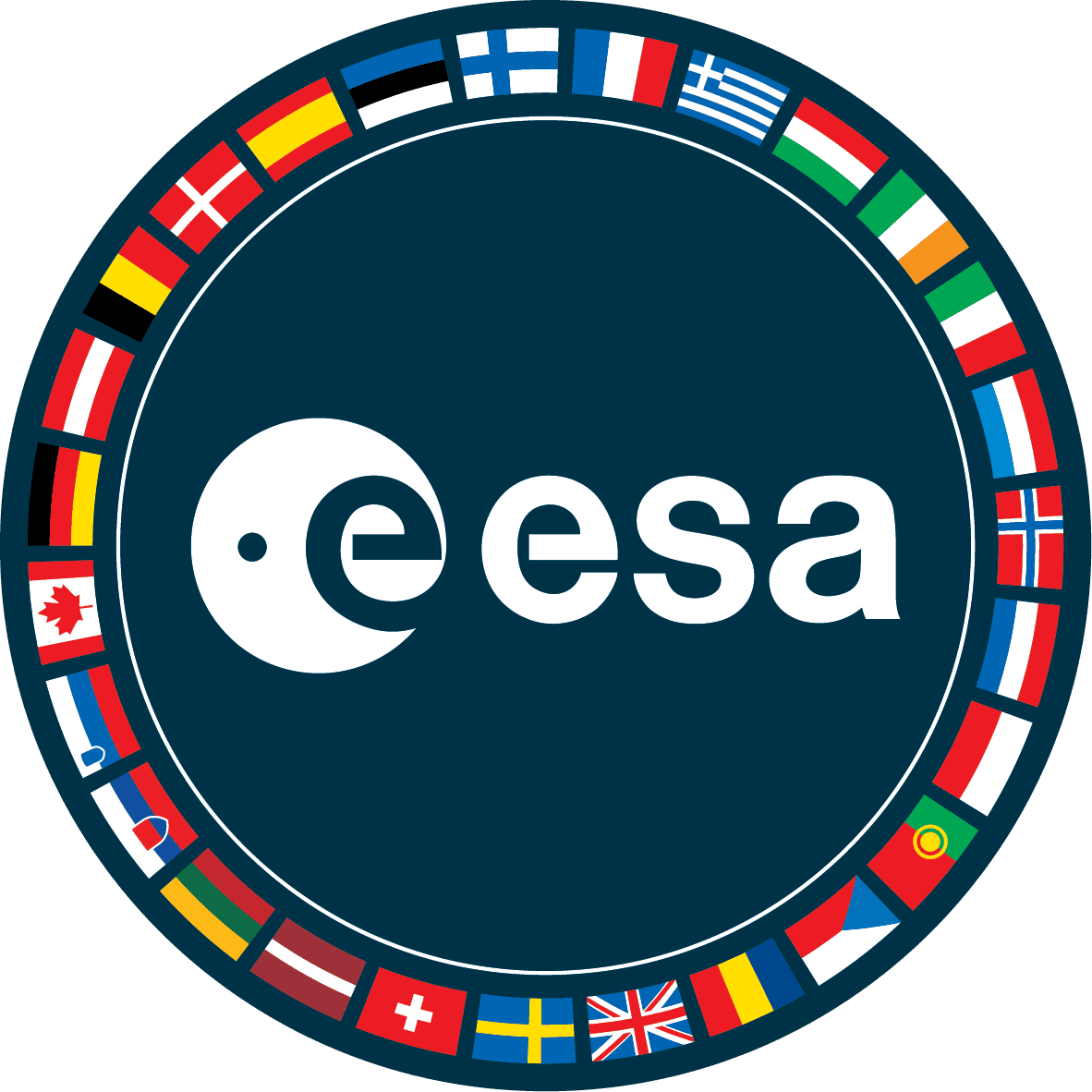 Logo Evropské kosmické agentury (ESA).