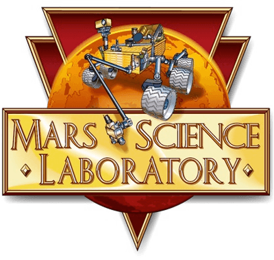 Mars Science Laboratory mission logo for the Curiosity rover mission.
