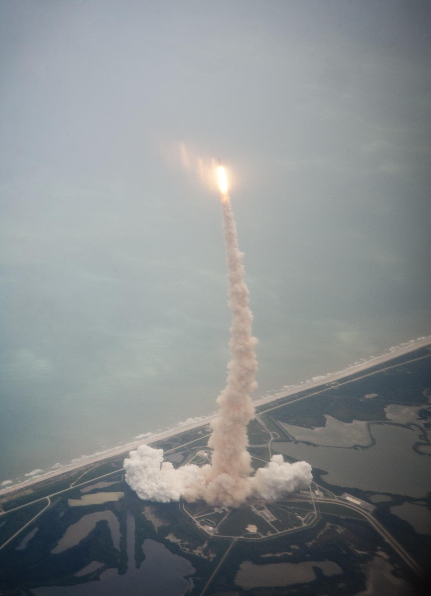 Start raketoplánu Atlantis na poslední misi STS-135, 8. července 2011.