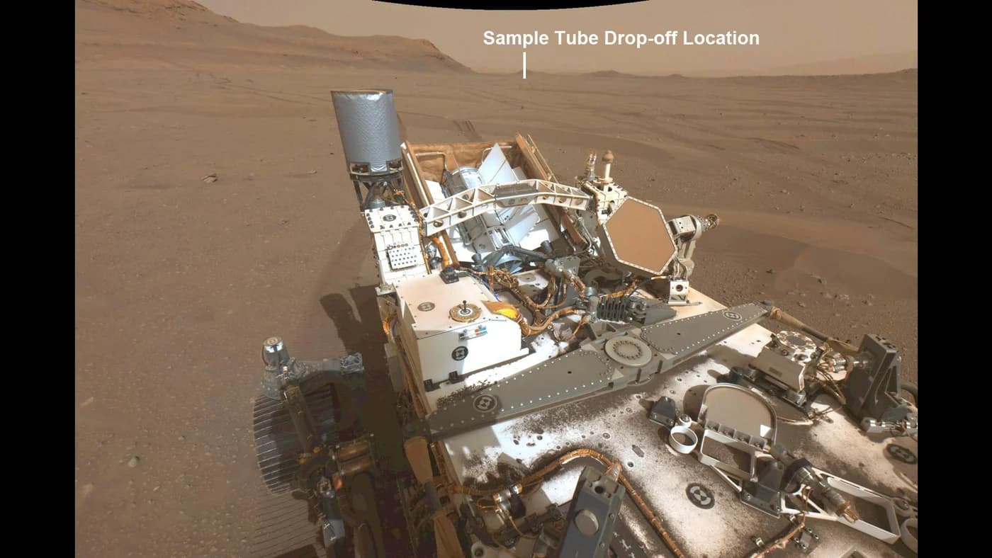 Perseverance's View of Possible Future Sample Cache Depot Site