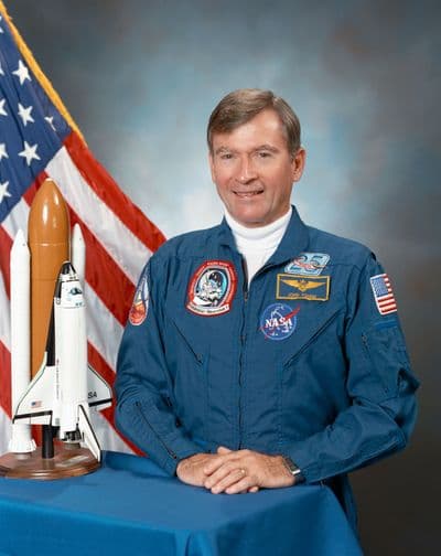 Official NASA portrait of astronaut John W. Young.